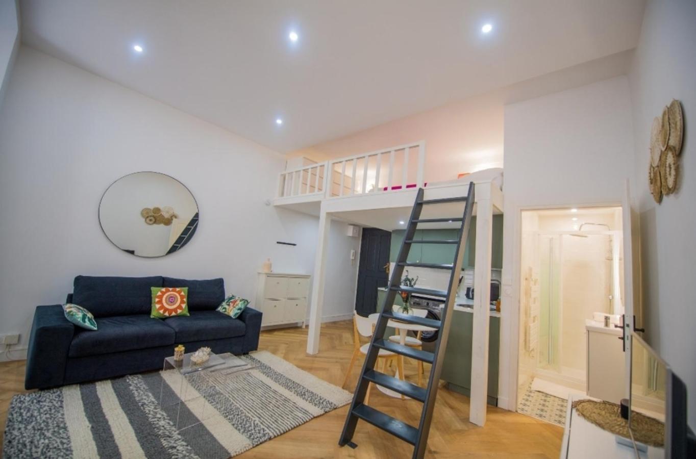 Studio Elegant 4 Couchages Front De Mer Clim Parking Privatif Wifi Nice Extérieur photo